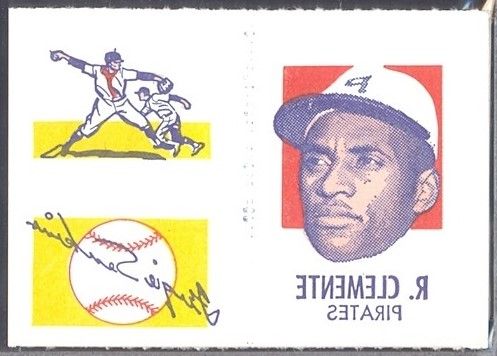 1971 Topps Tattoos Clemente Panel